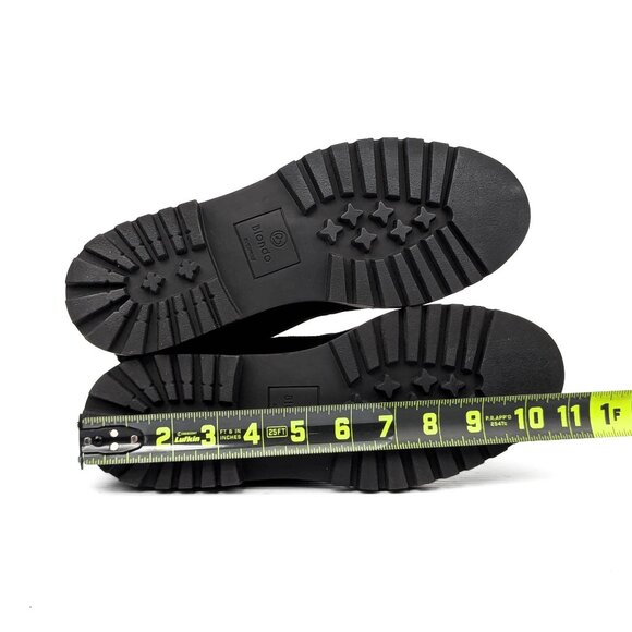 Blondo Wmn Hayven Black Suede Waterproof Black Suede Front Zip Ankle Boots sz 9 - Picture 5 of 7